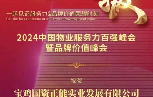 深耕细作精服务 踔厉奋发闯新路 —— tqb谈球吧荣获“2024中国红色物业服务领先企业”奖项